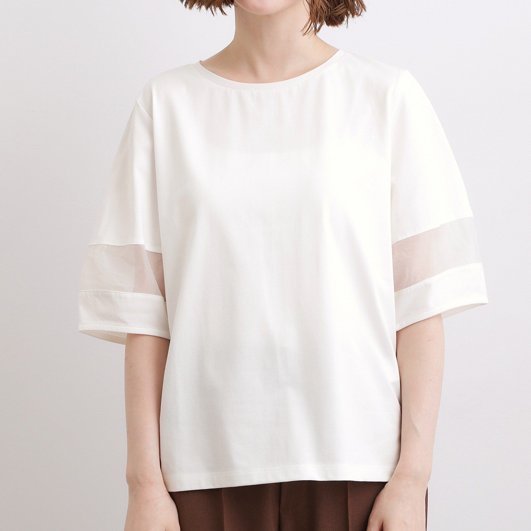 grove「【吸水速乾・UVカット】シアードッキングランタンスリーブTシャツ」|Tシャツ・カットソー|