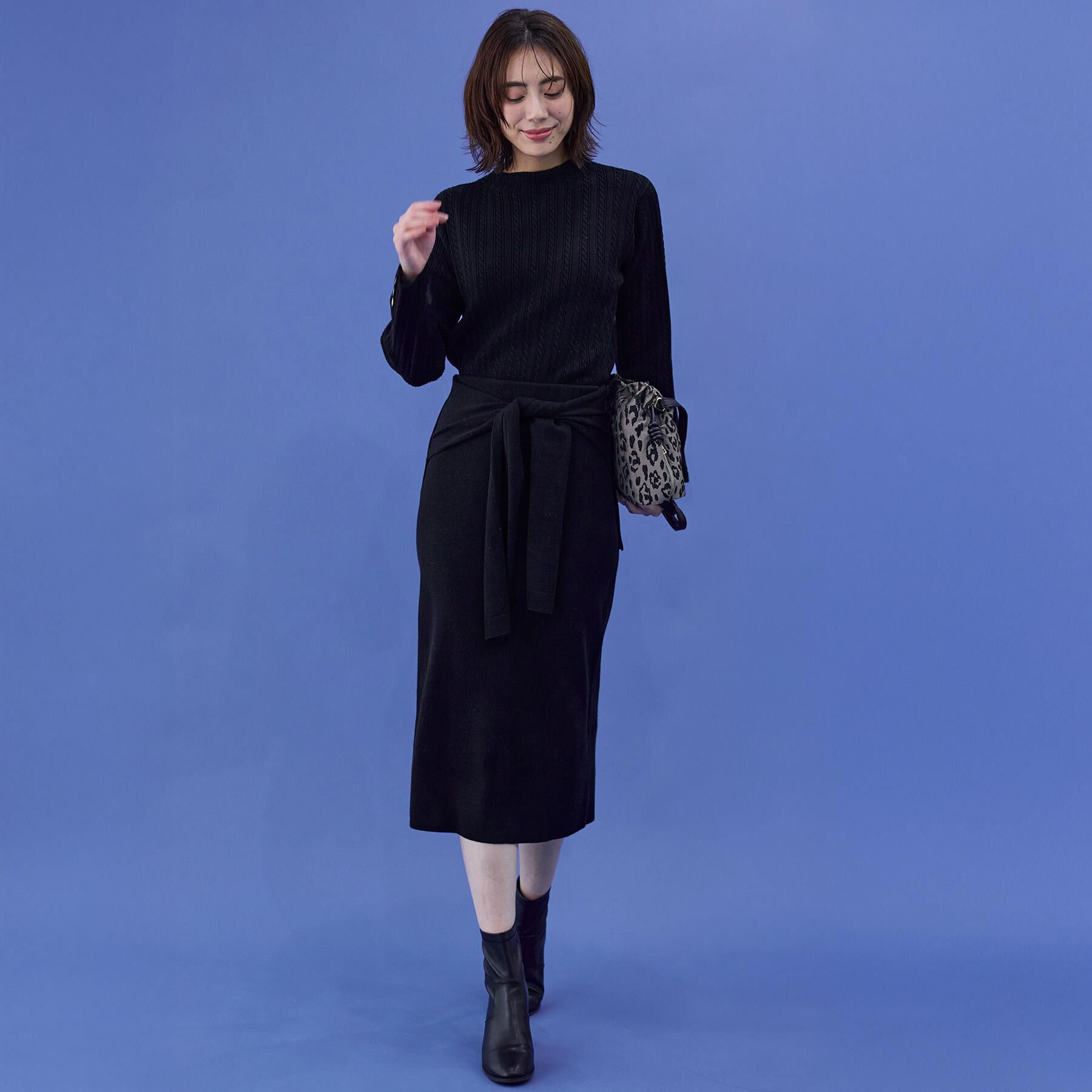 grove「【SET UP可・毛玉軽減】フェイクレイヤードニットスカート」|スカート|