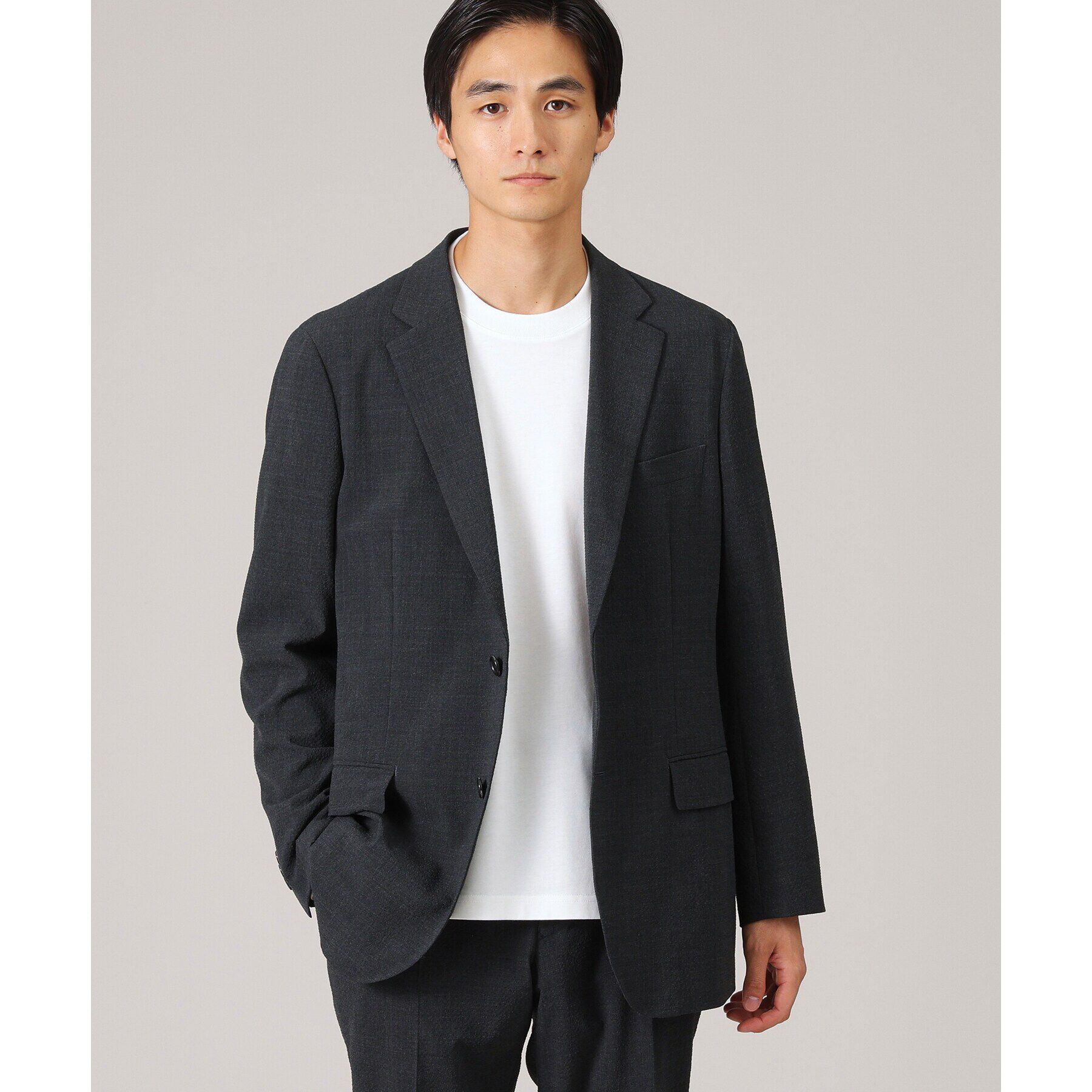 TAKEO KIKUCHI「【抗菌防臭/ジャケット対応】テーラード 長袖Tシャツ」|Tシャツ・カットソー|
