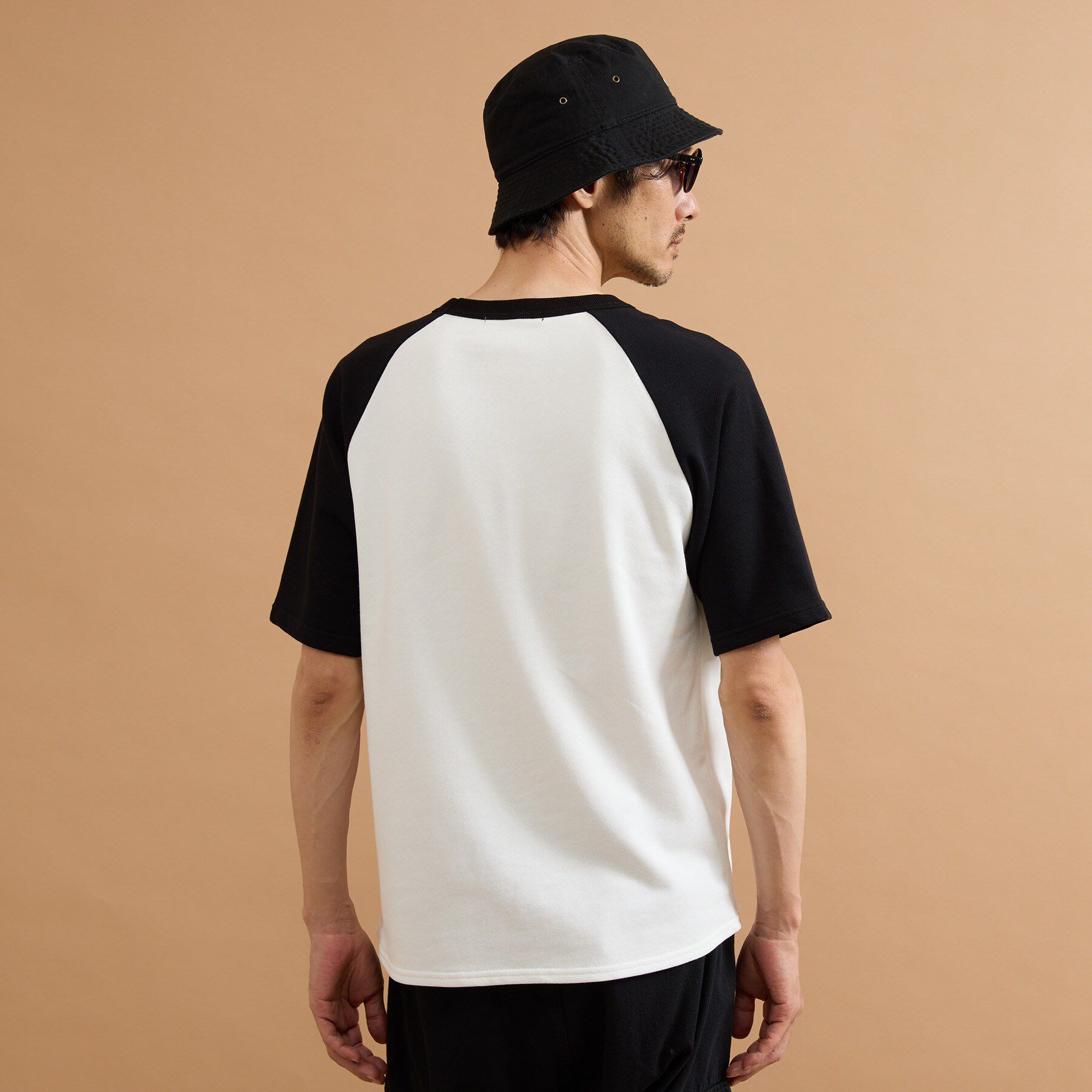 40CARATS&525「カレッジ風TKラグラン配色ミニ裏毛T」|Tシャツ・カットソー|