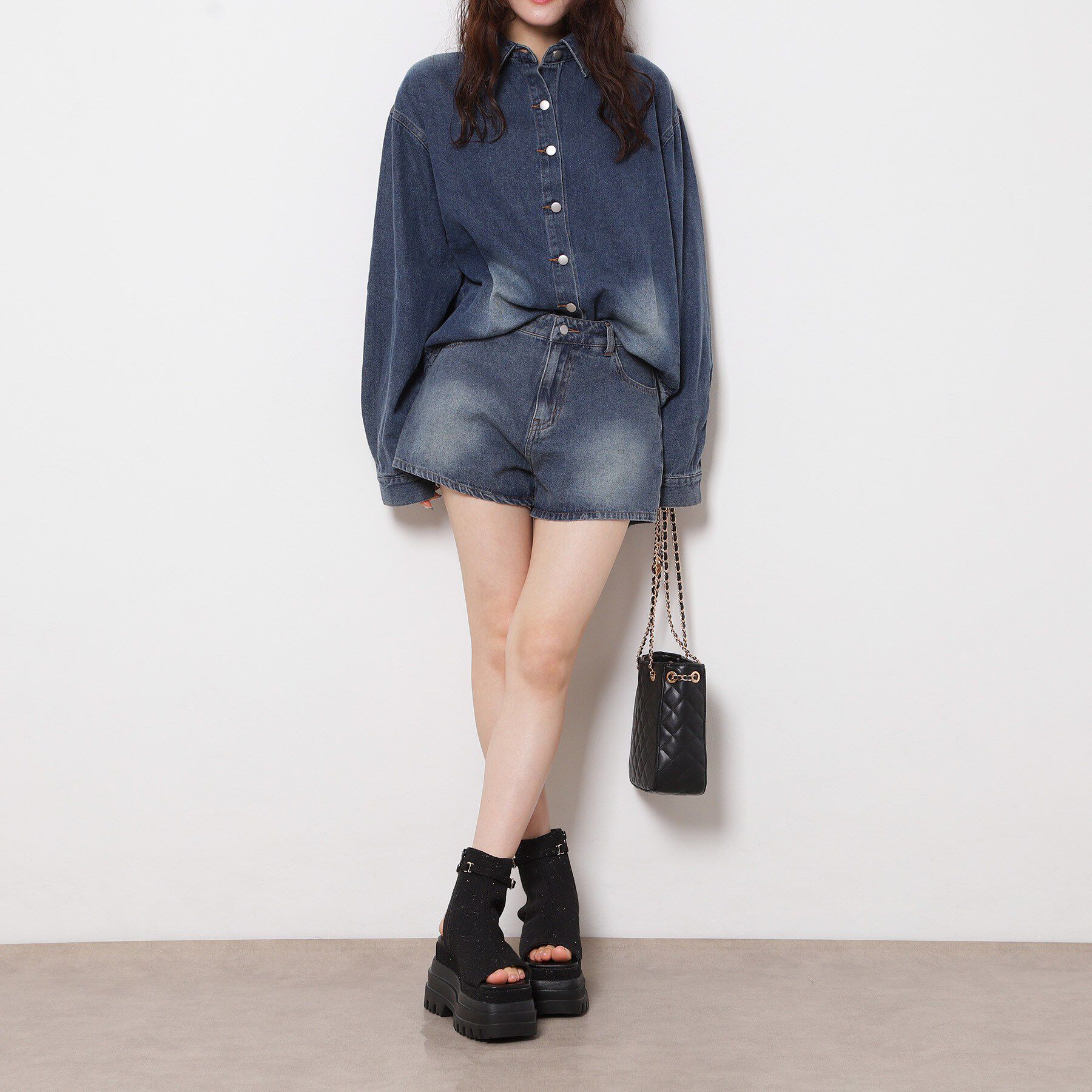 ESPERANZA「ボリューム厚底ブーツサンダル」|ショートブーツ|