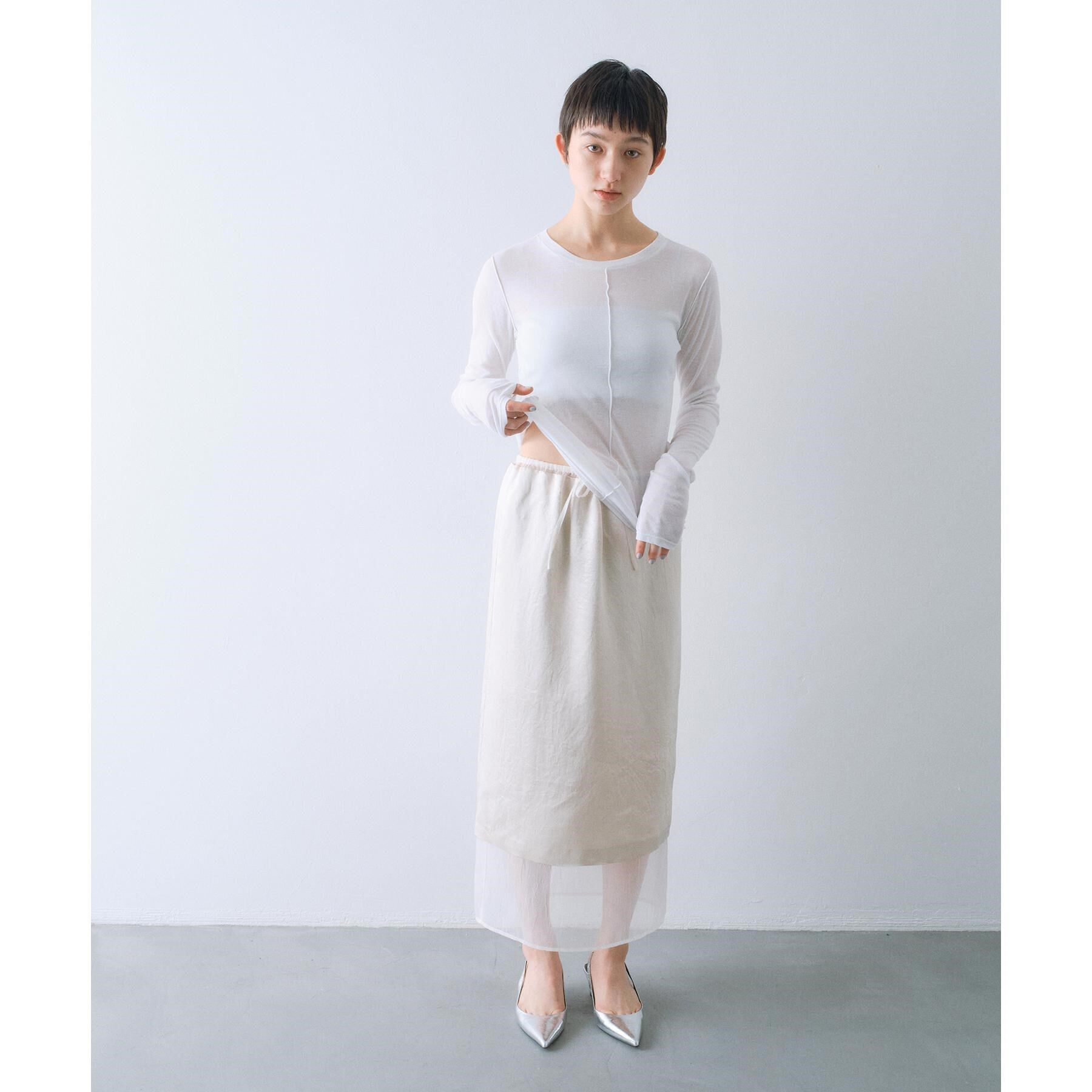 CODE A「sheer basic tee」|Tシャツ・カットソー|