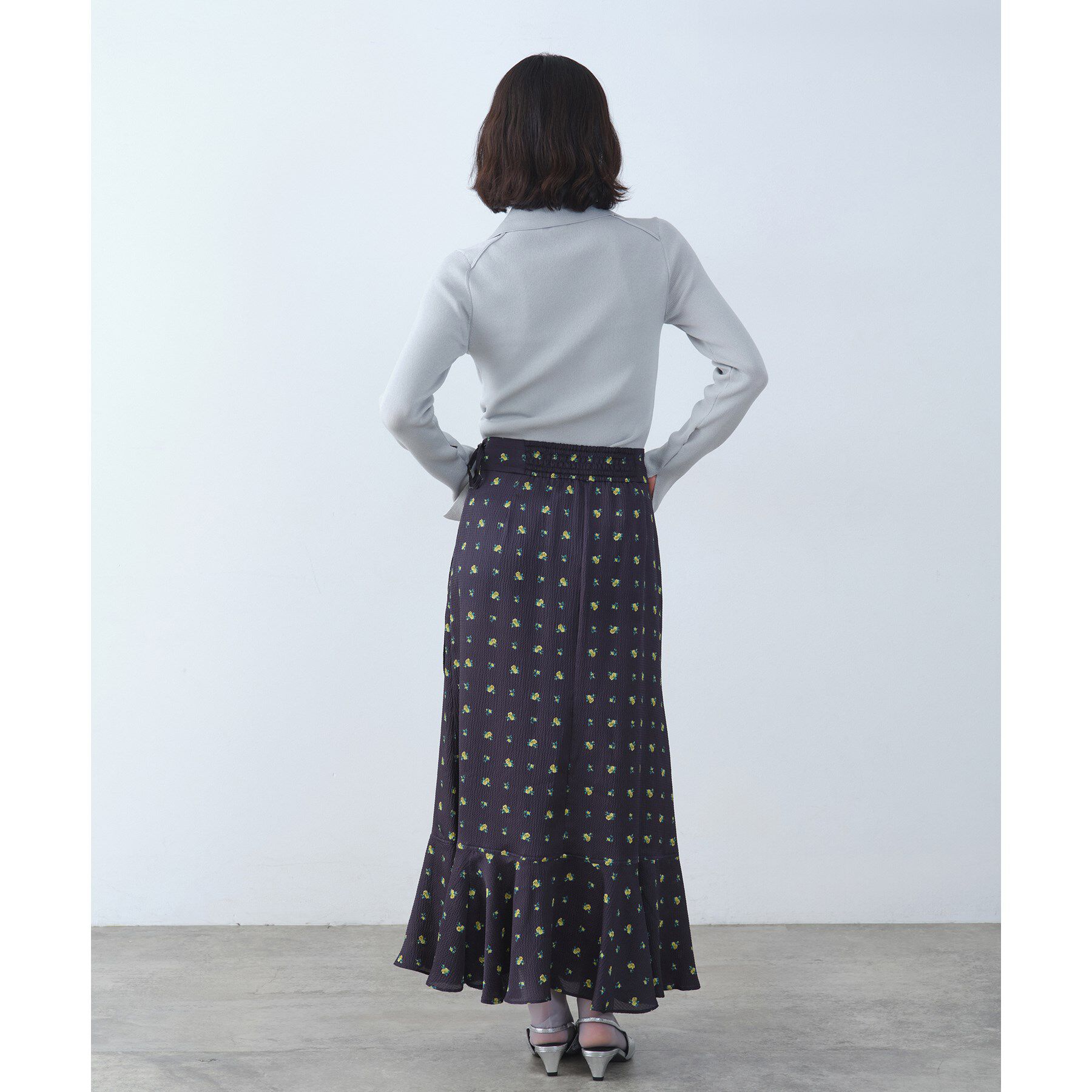 CODE A「blooming flower wrap skirt」|スカート|