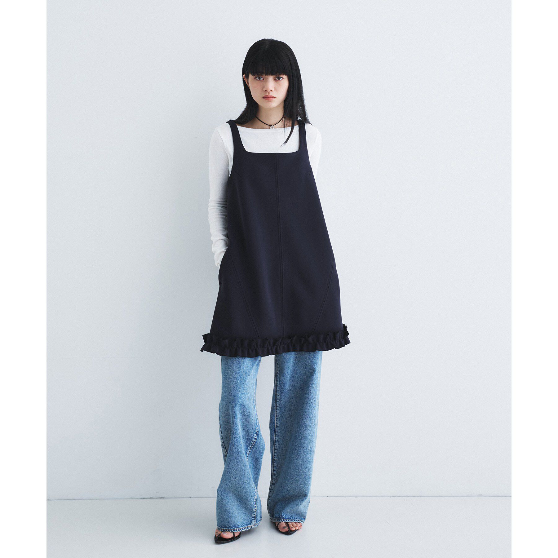 CODE A「frill mini dress」|ワンピース|