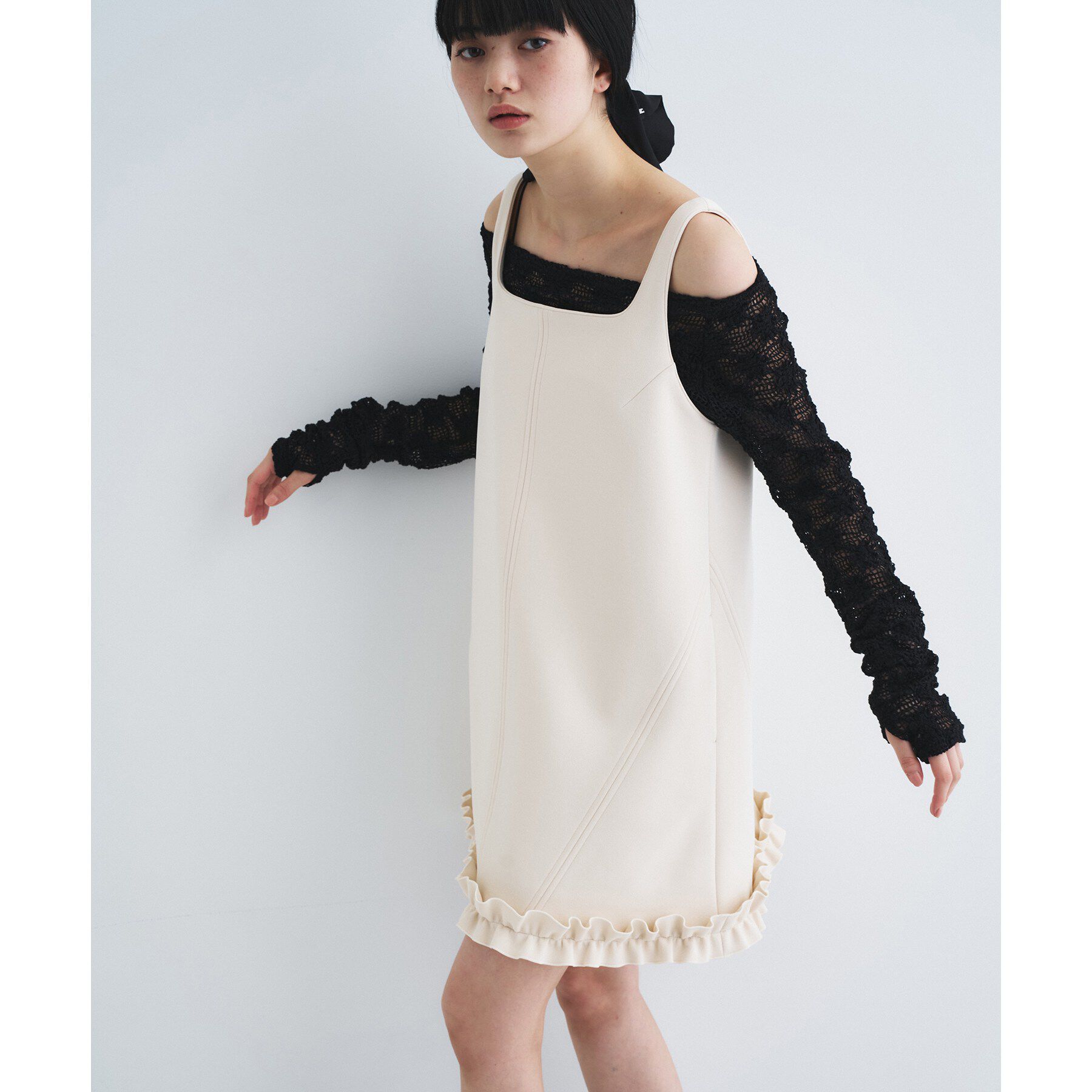 CODE A「frill mini dress」|ワンピース|
