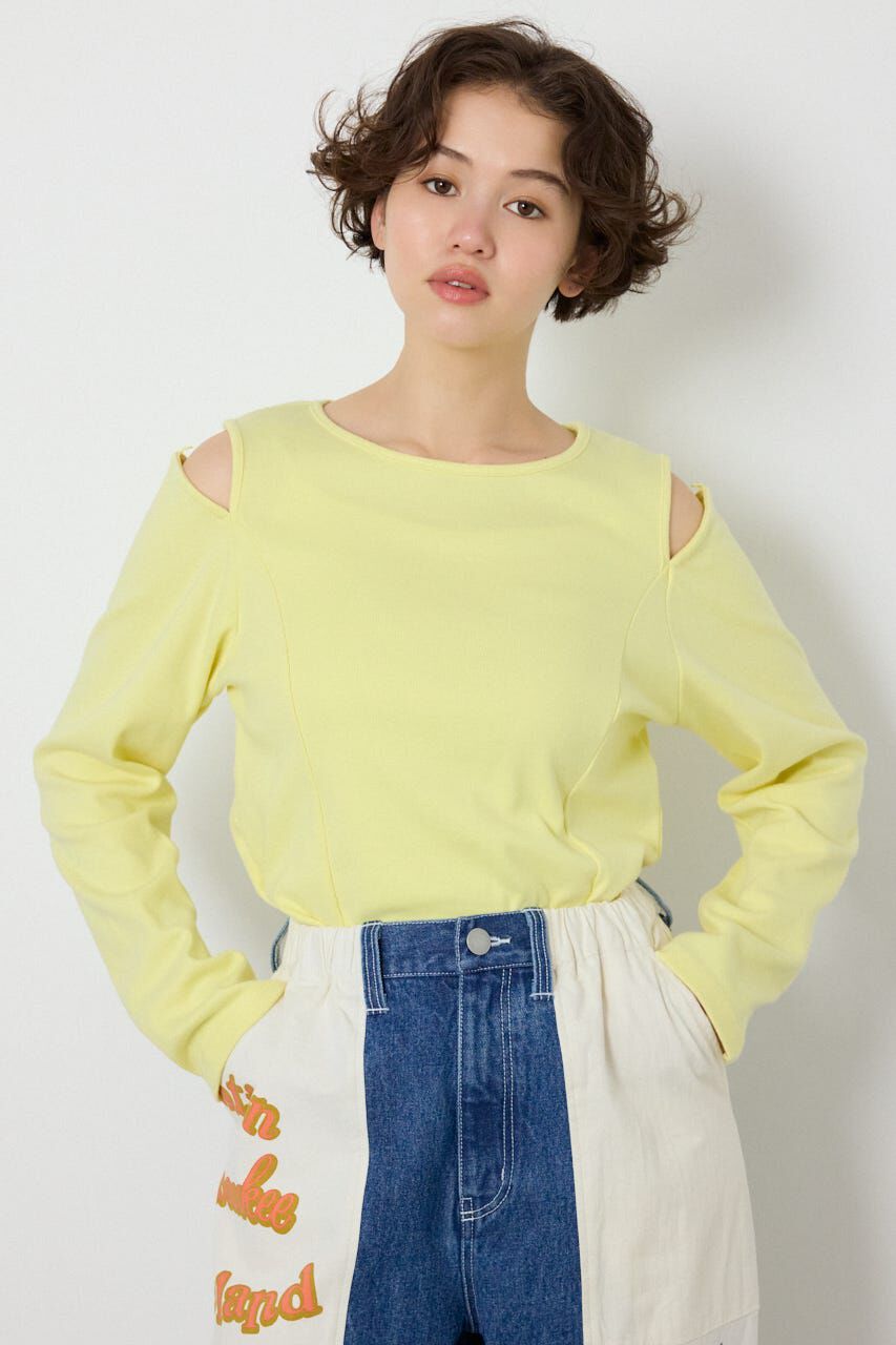 RODEO CROWNS「オープンショルダー2WAYトップス」|Tシャツ・カットソー|L/YEL1