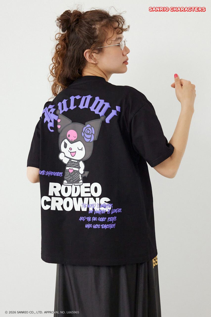 RODEO CROWNS「(サンリオキャラクターズ) パターンモチーフTシャツ」|Tシャツ・カットソー|BLK
