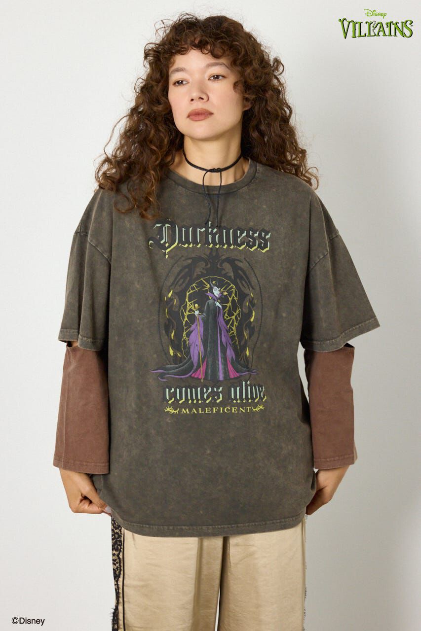 RODEO CROWNS「(ディズニー ヴィランズ)レイヤードTシャツ」|パーカー|柄BRN5