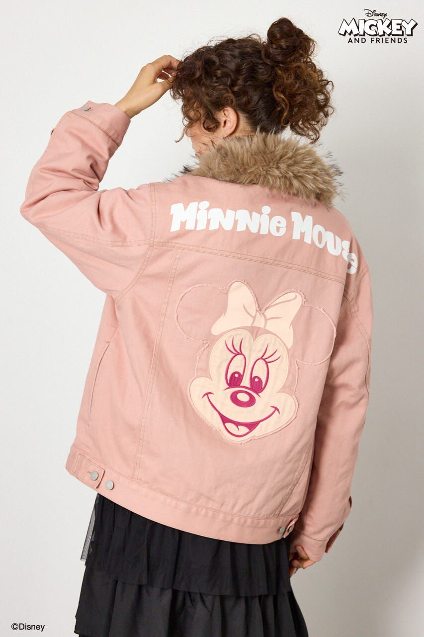 RODEO CROWNS「(ミッキー＆ミニー)フェイスパッチDENIMジャケット」|デニムジャケット|
