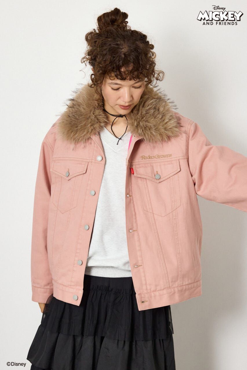 RODEO CROWNS「(ミッキー＆ミニー)フェイスパッチDENIMジャケット」|デニムジャケット|