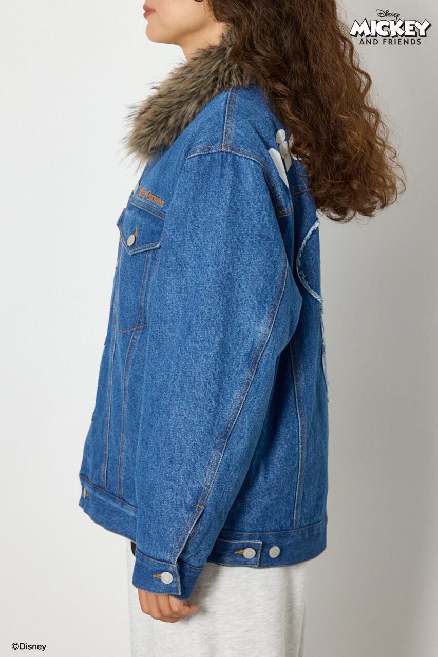 RODEO CROWNS「(ミッキー＆ミニー)フェイスパッチDENIMジャケット」|デニムジャケット|