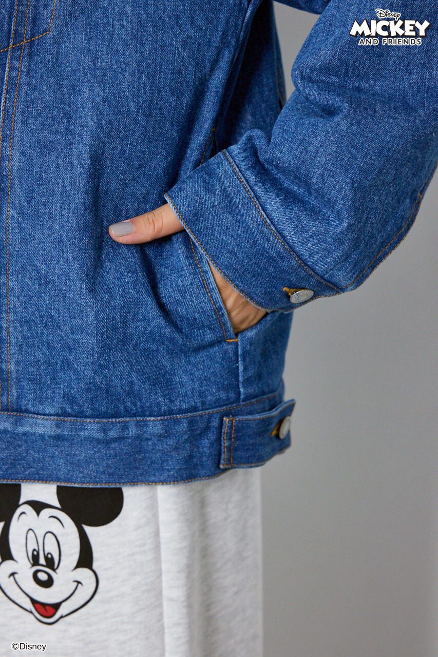 RODEO CROWNS「(ミッキー＆ミニー)フェイスパッチDENIMジャケット」|デニムジャケット|