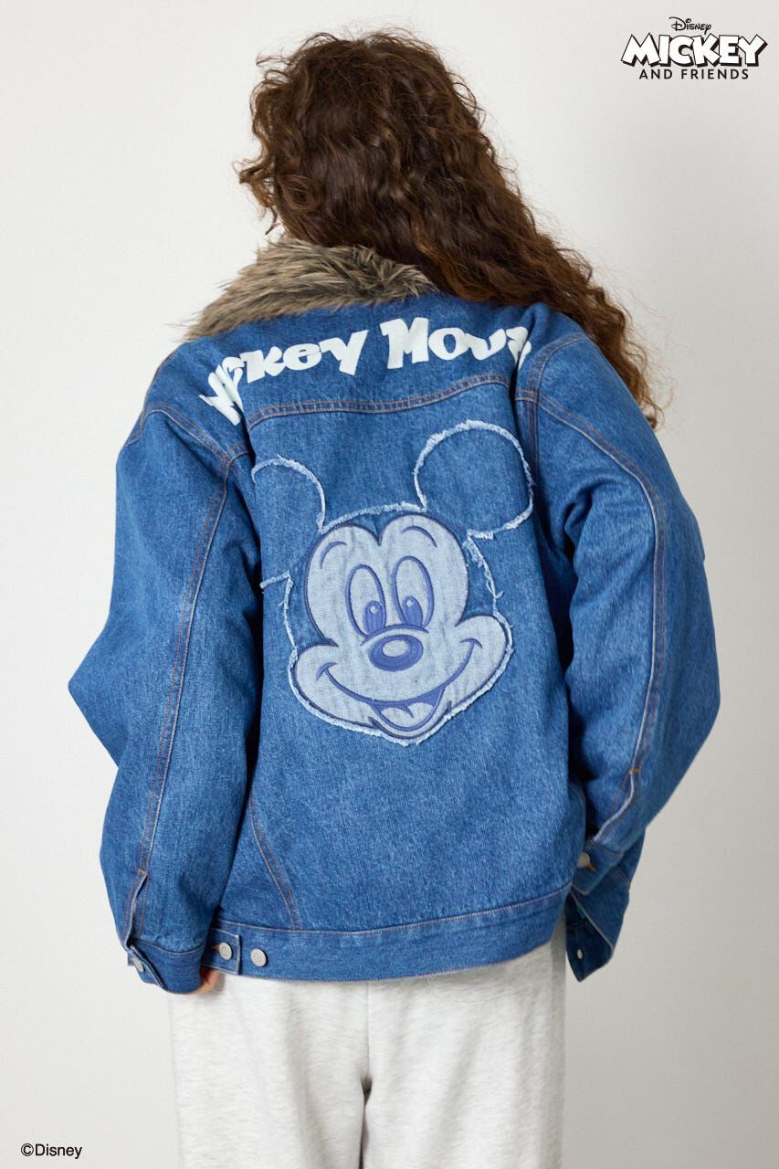 RODEO CROWNS「(ミッキー＆ミニー)フェイスパッチDENIMジャケット」|デニムジャケット|