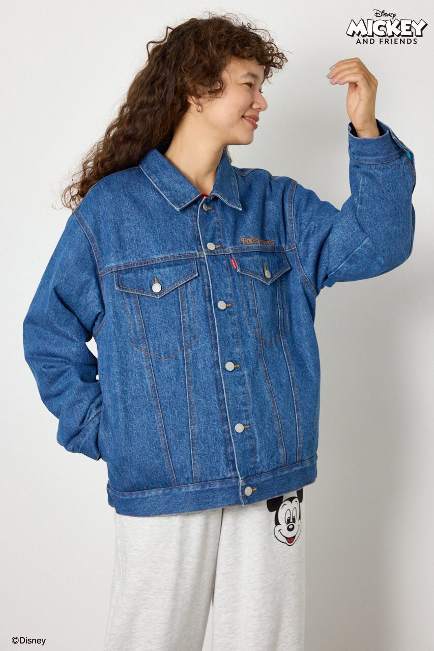 RODEO CROWNS「(ミッキー＆ミニー)フェイスパッチDENIMジャケット」|デニムジャケット|