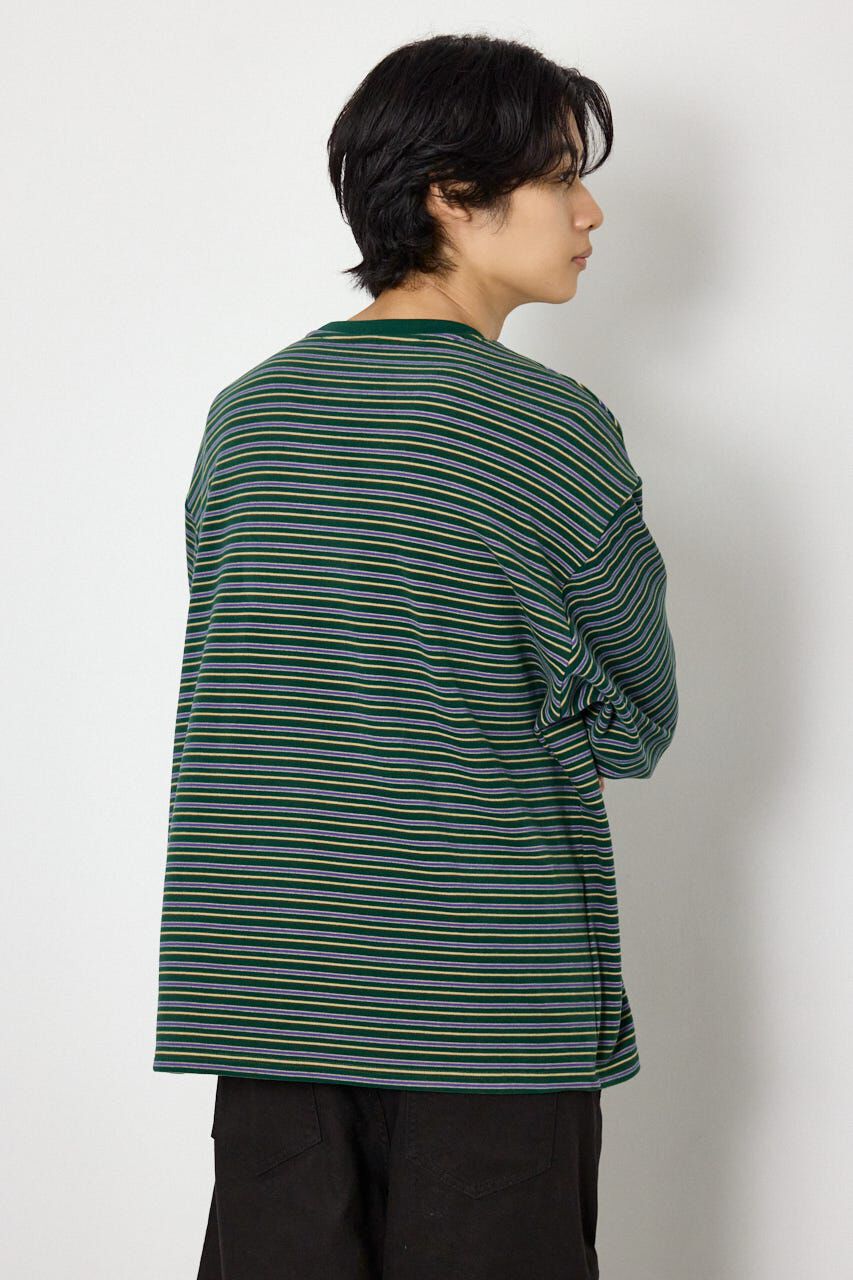 RODEO CROWNS「マルチボーダーベロアトップス」|Tシャツ・カットソー|