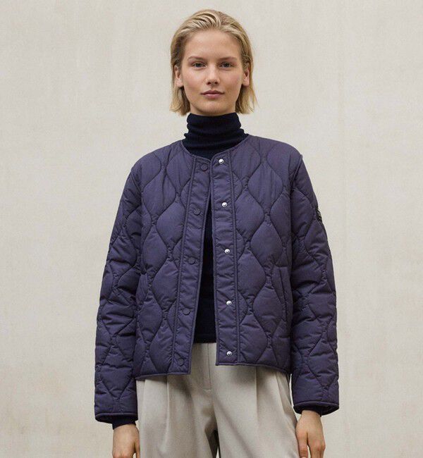 ECOALF「MUSA キルト ジャケット / MUSA JACKET WOMAN」|ブルゾン・スタジャン|パープル