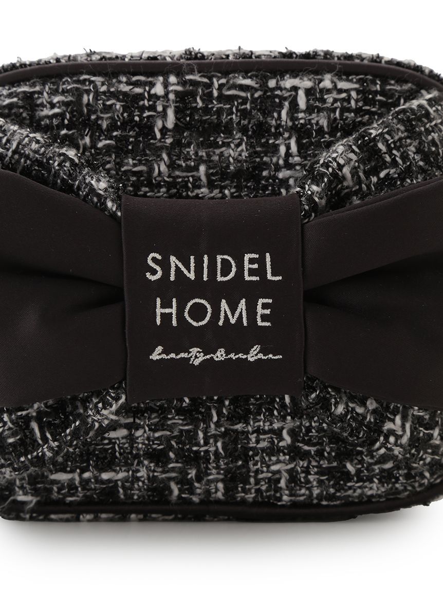 SNIDEL HOME「ツイードリボンポーチ」|ポーチ|