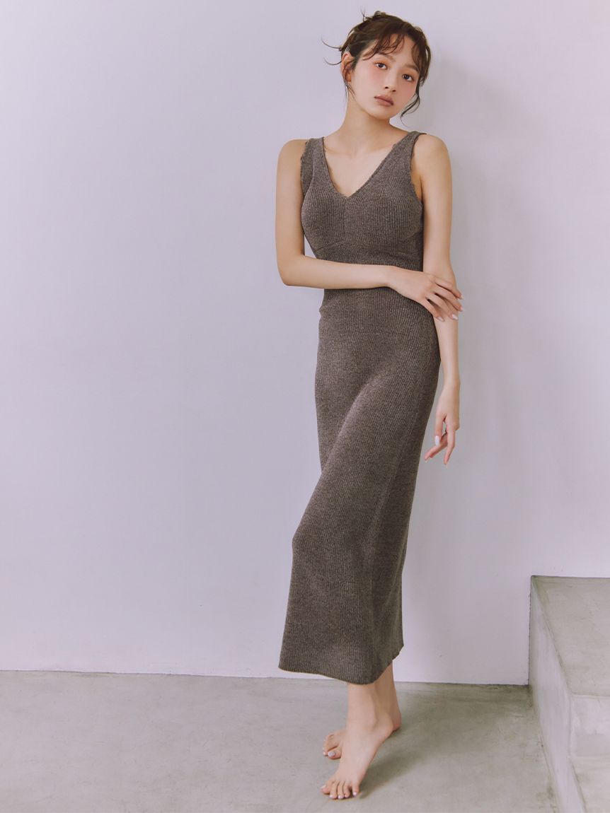 SNIDEL HOME「【イフミック(R)】カップインニットワンピース」|ルームウェア|MOC