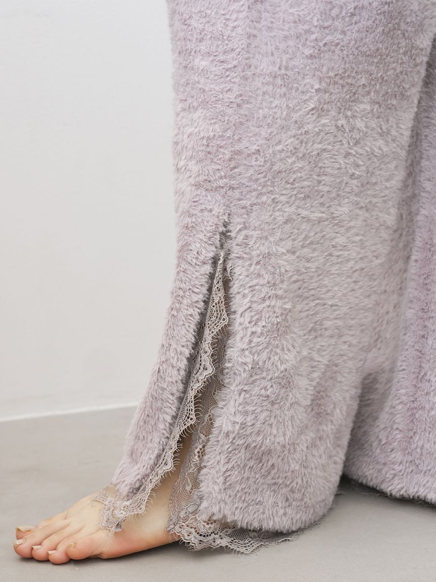 SNIDEL HOME「レースニットロングパンツ」|ルームウェア|