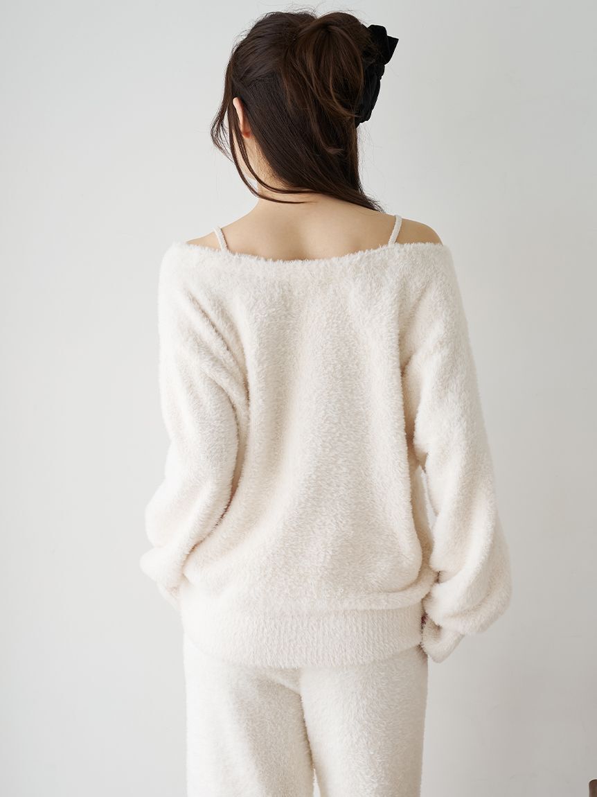 SNIDEL HOME「レースニットプルオーバー」|ルームウェア|