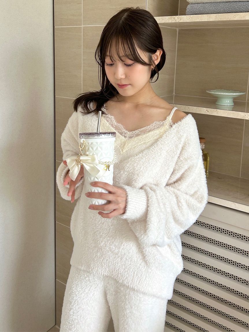 SNIDEL HOME「レースニットプルオーバー」|ルームウェア|