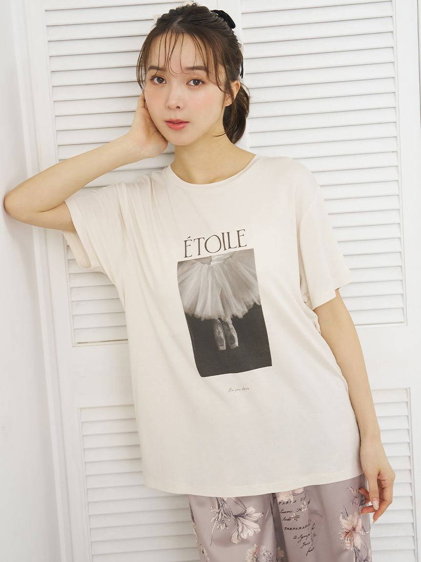 SNIDEL HOME「バレエフォトプリントTシャツ」|ルームウェア|OWHT