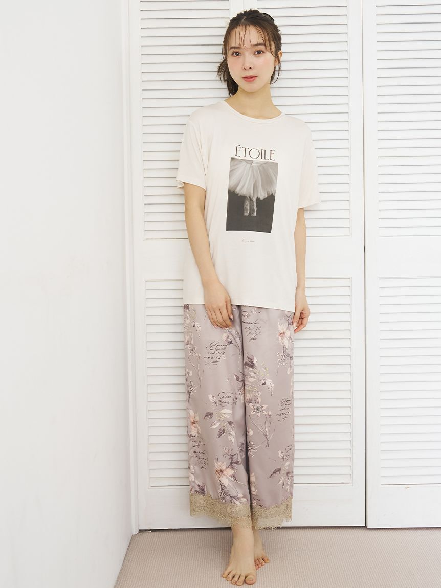 SNIDEL HOME「バレエフォトプリントTシャツ」|ルームウェア|