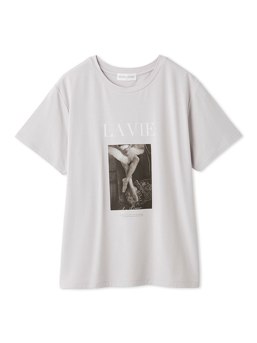 SNIDEL HOME「バレエフォトプリントTシャツ」|ルームウェア|LGRY