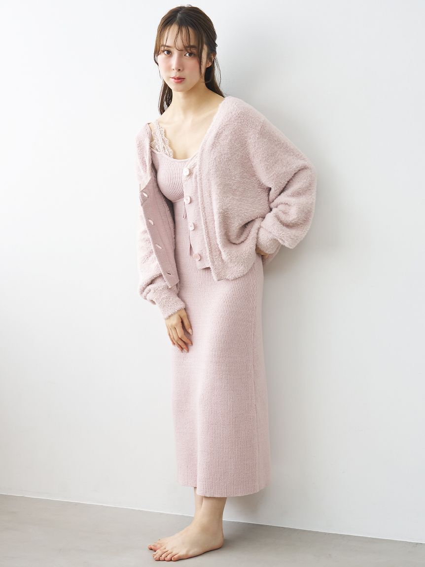 SNIDEL HOME「レースニットワンピース」|ルームウェア|