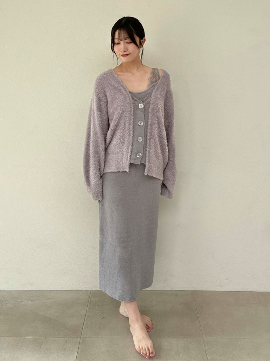 SNIDEL HOME「レースニットワンピース」|ルームウェア|