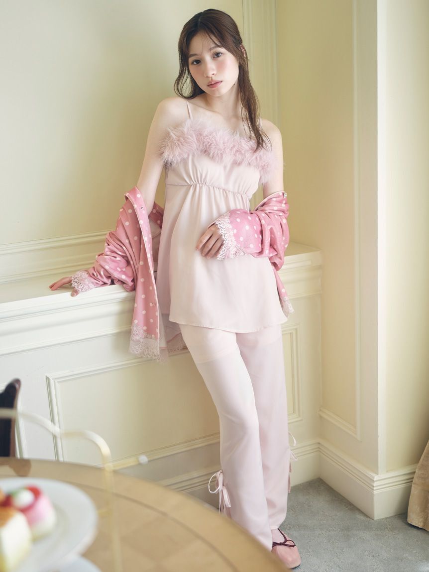 SNIDEL HOME「【Halloween】サテンロングパンツ」|ルームウェア|