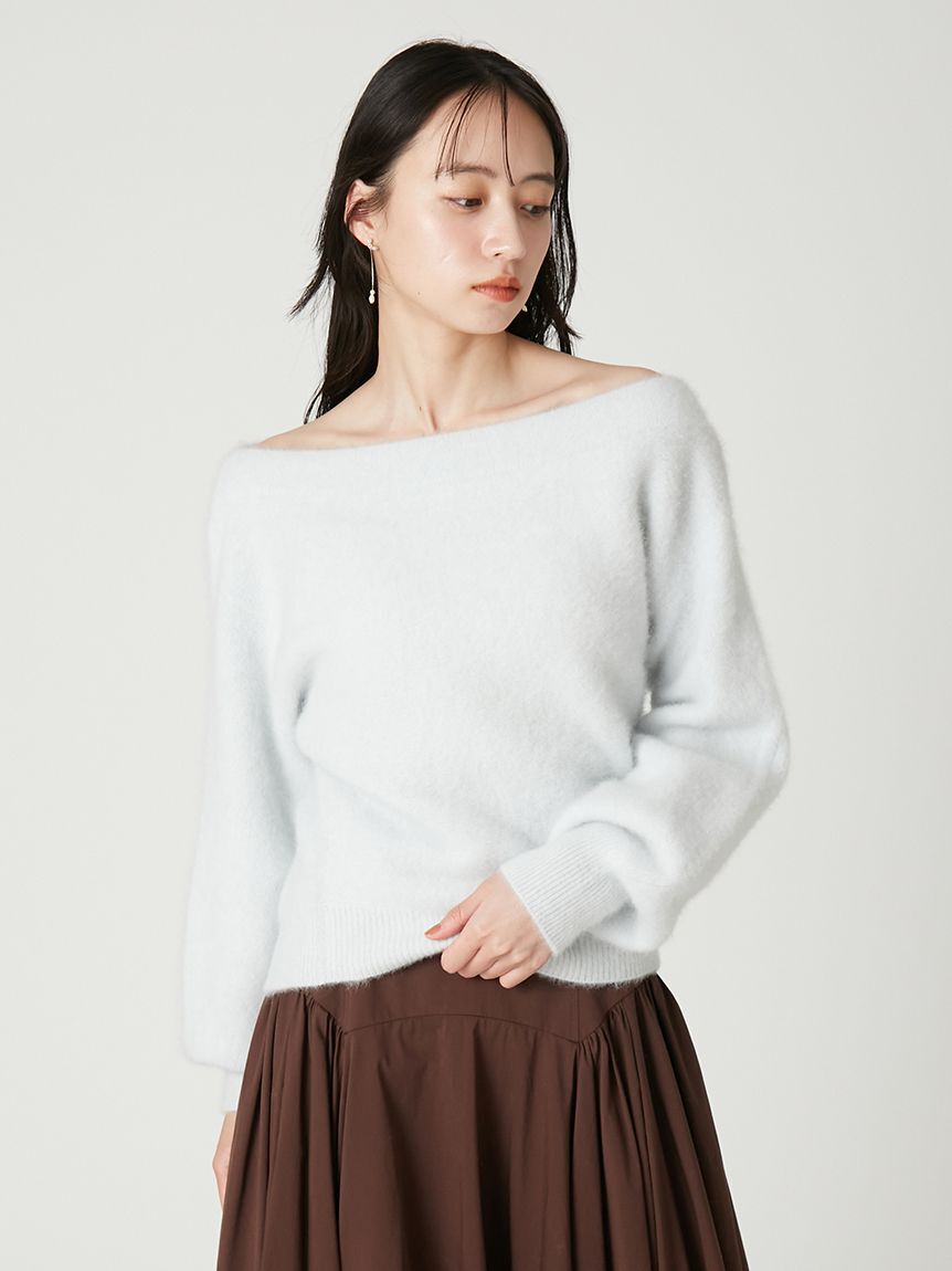FRAY I.D「フォックスカシミアオフショルプルオーバー」|Tシャツ・カットソー|