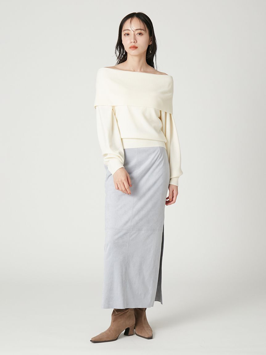 FRAY I.D「ワイドカラーオフショルダープルオーバー」|Tシャツ・カットソー|