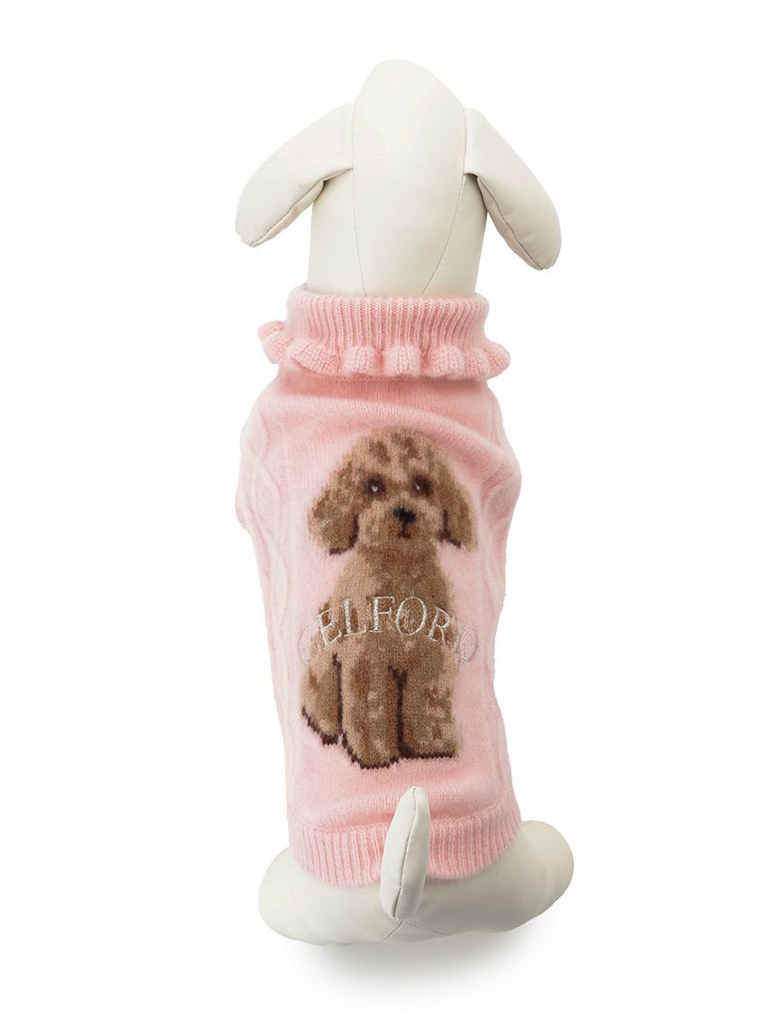 CELFORD「【ドライクリーニング】【DOG&CAT】DOG柄ケーブルニットプルオーバー」|その他|
