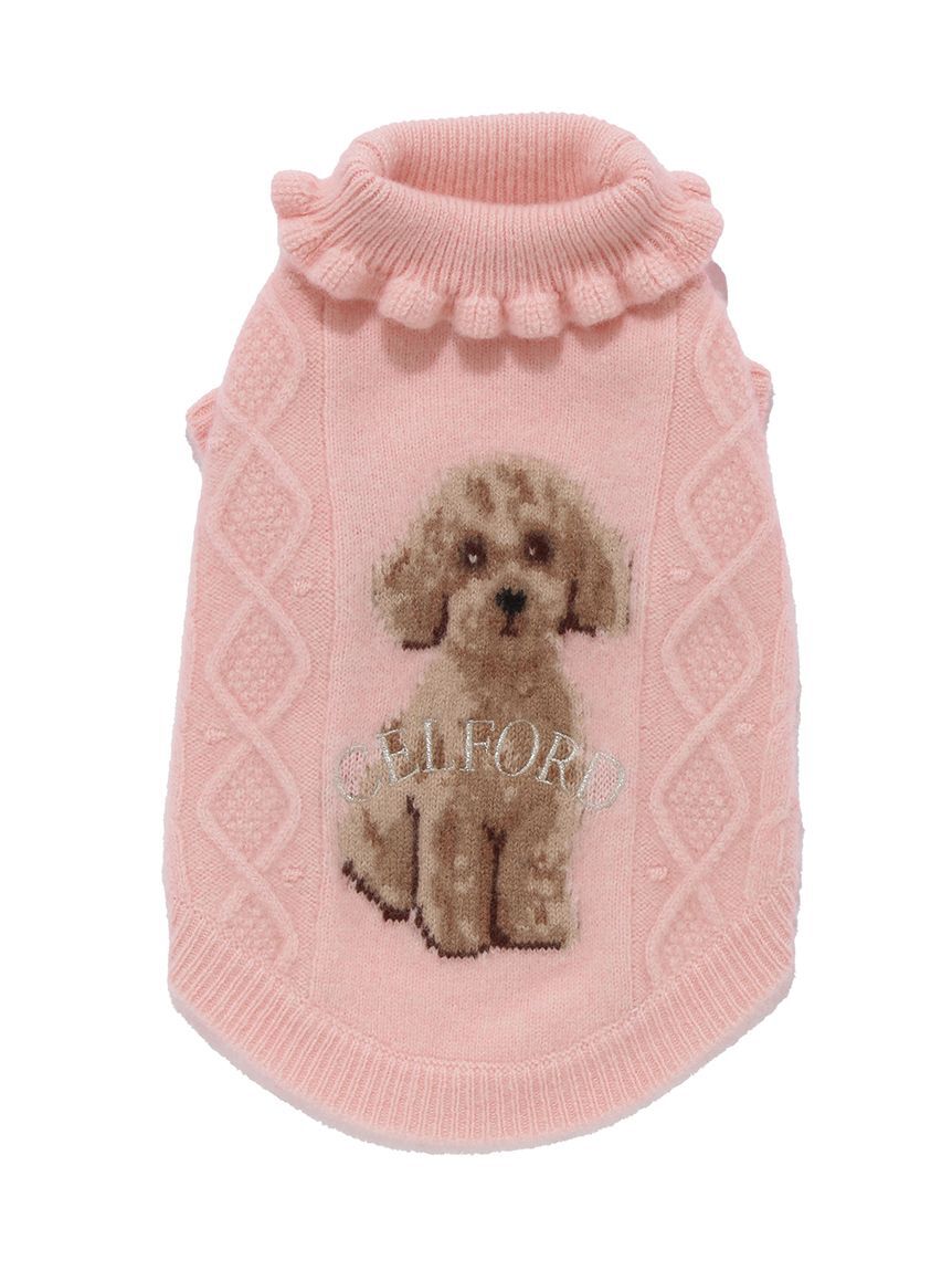 CELFORD「【ドライクリーニング】【DOG&CAT】DOG柄ケーブルニットプルオーバー」|その他|