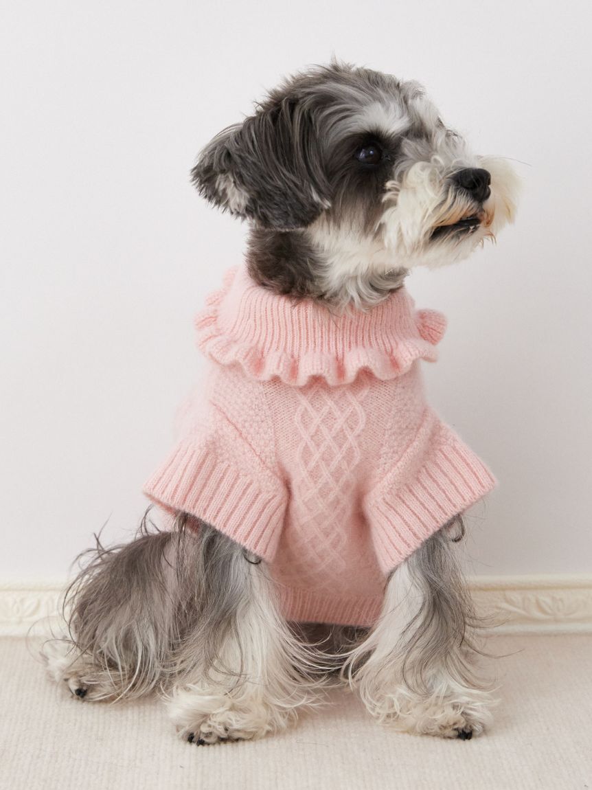 CELFORD「【ドライクリーニング】【DOG&CAT】DOG柄ケーブルニットプルオーバー」|その他|
