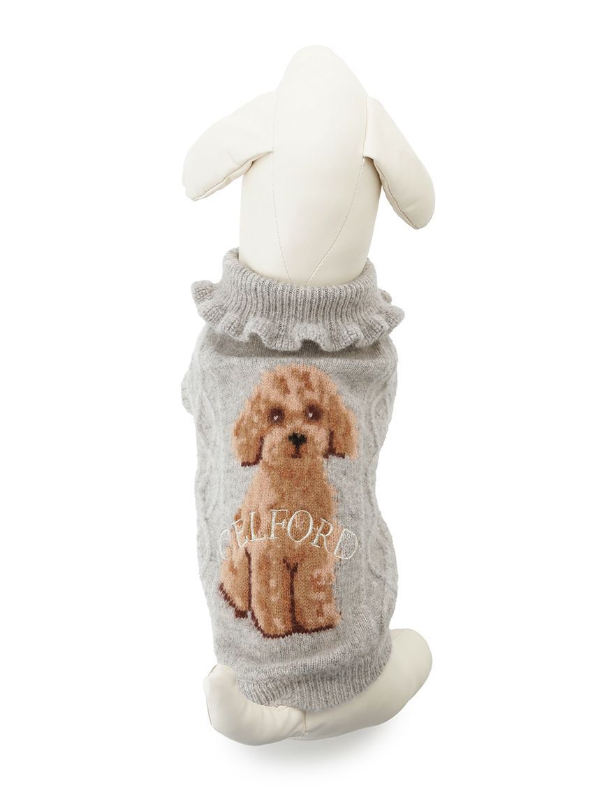 CELFORD「【ドライクリーニング】【DOG&CAT】DOG柄ケーブルニットプルオーバー」|その他|