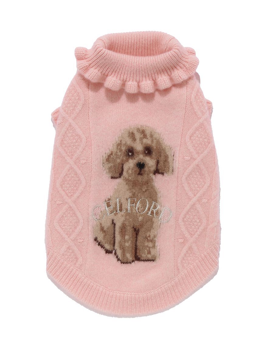 CELFORD「【ドライクリーニング】【DOG&CAT】DOG柄ケーブルニットプルオーバー」|その他|