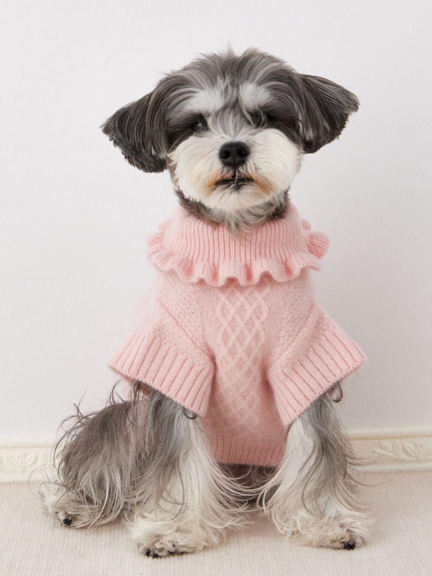 CELFORD「【ドライクリーニング】【DOG&CAT】DOG柄ケーブルニットプルオーバー」|その他|PNK