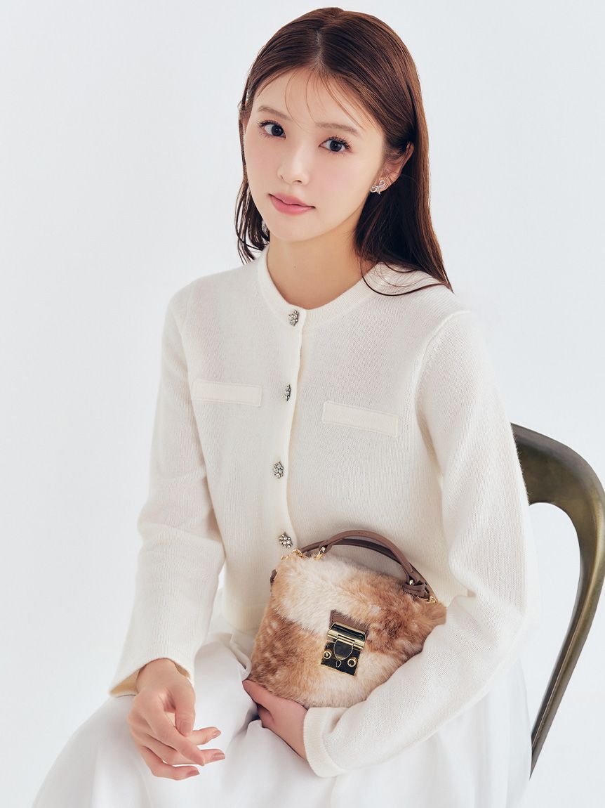 CELFORD「WOOLビジュー釦カーディガン」|カーディガン|OWHT
