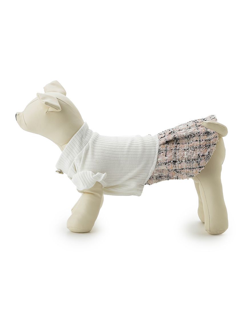 CELFORD「【洗える】【DOG&CAT】ツイードドッキングカットワンピース」|その他|