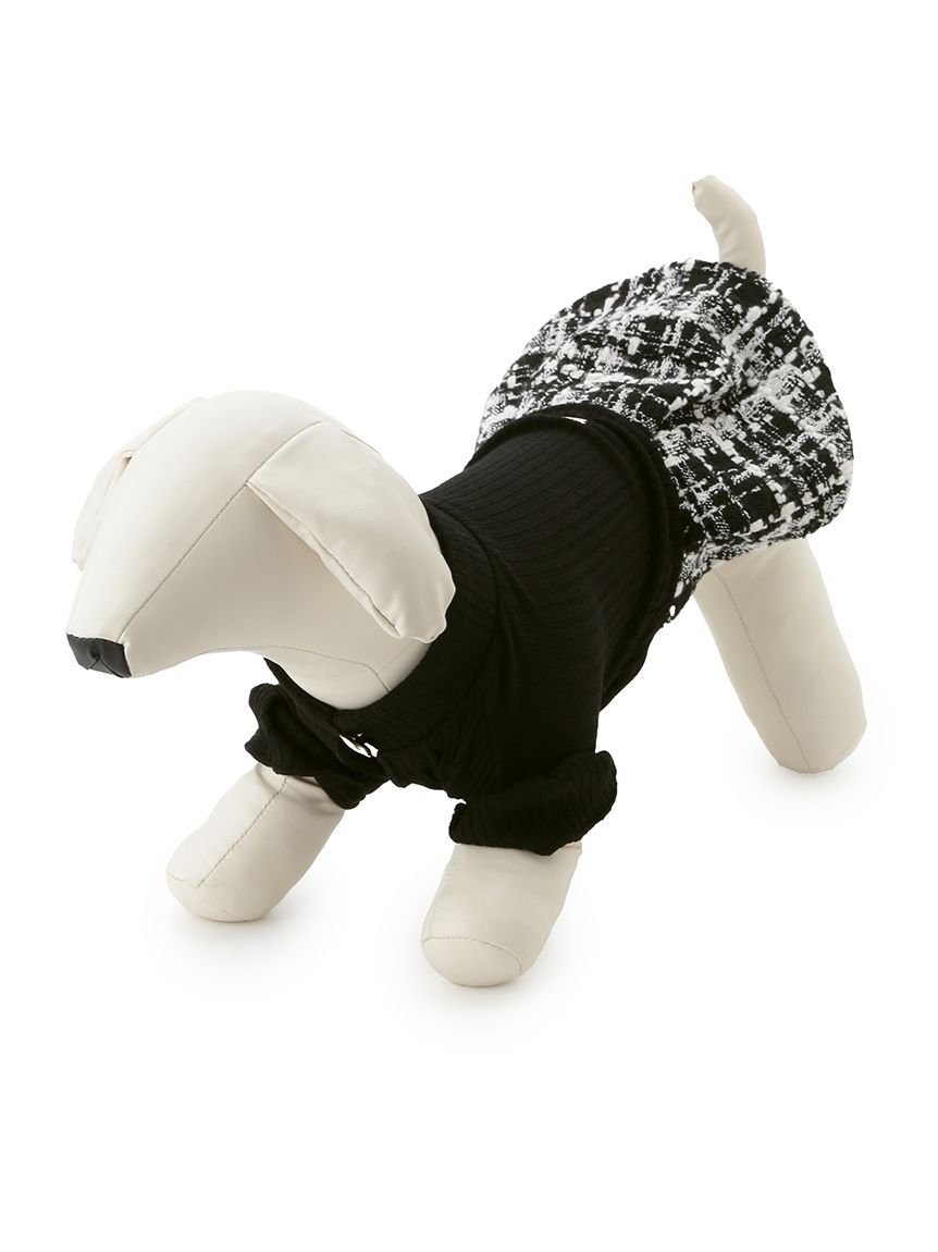CELFORD「【洗える】【DOG&CAT】ツイードドッキングカットワンピース」|その他|