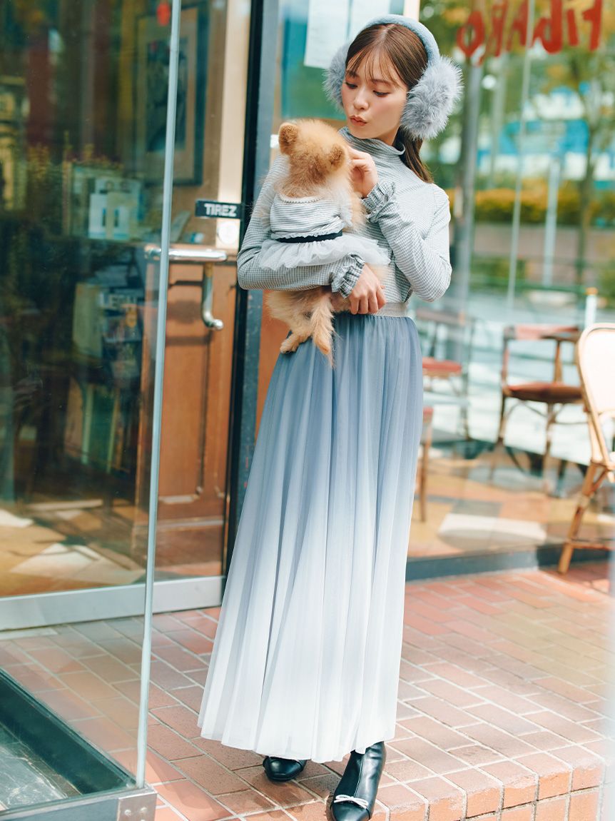 CELFORD「【洗える】【DOG&CAT】チュールドッキングカットワンピース」|その他|