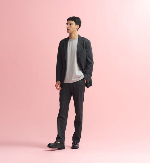 MACKINTOSH PHILOSOPHY「テーラードジャージー パンツ ウール混メッシュジャージー」|スラックス|