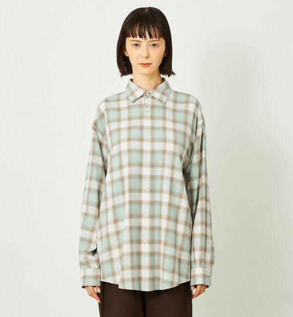 MACKINTOSH PHILOSOPHY「GREY LABEL オンブレチェックシャツ」|シャツ・ブラウス|
