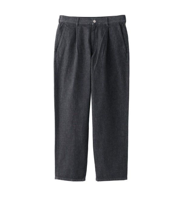 MACKINTOSH PHILOSOPHY「【WEEKENDER】ワンタックテーパード 10ozデニム」|デニム|チャコールグレー2