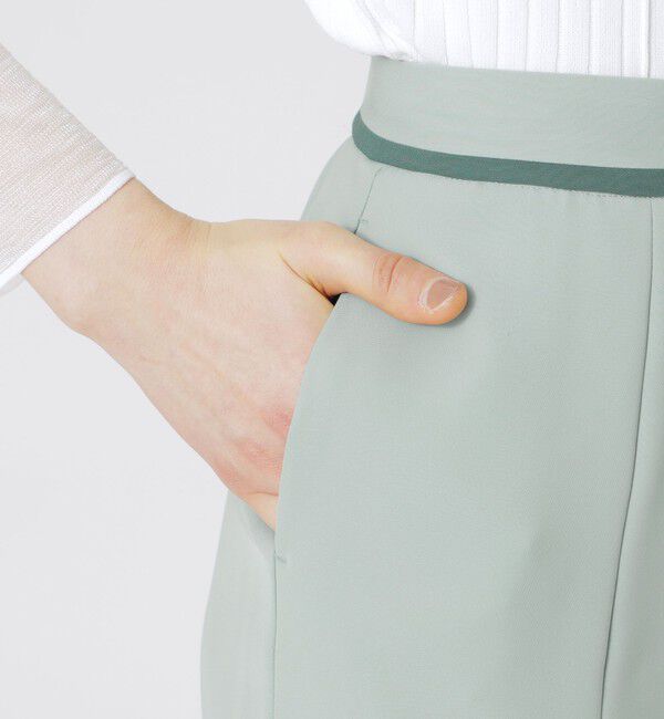  「【ドラマ着用商品】スリットスリムパンツ」|スラックス|
