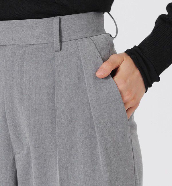  「スーパークリースインタックテーパードパンツ」|スラックス|