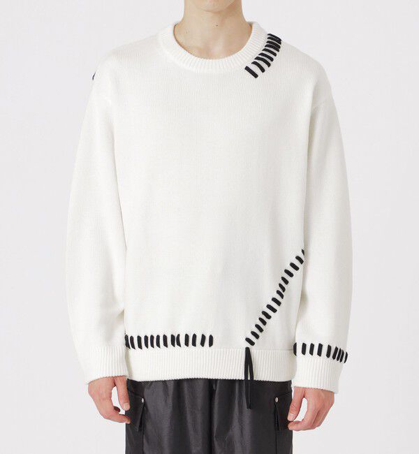  「【UNISEX】ポイントスレッドプルオーバー」|ニット・セーター|