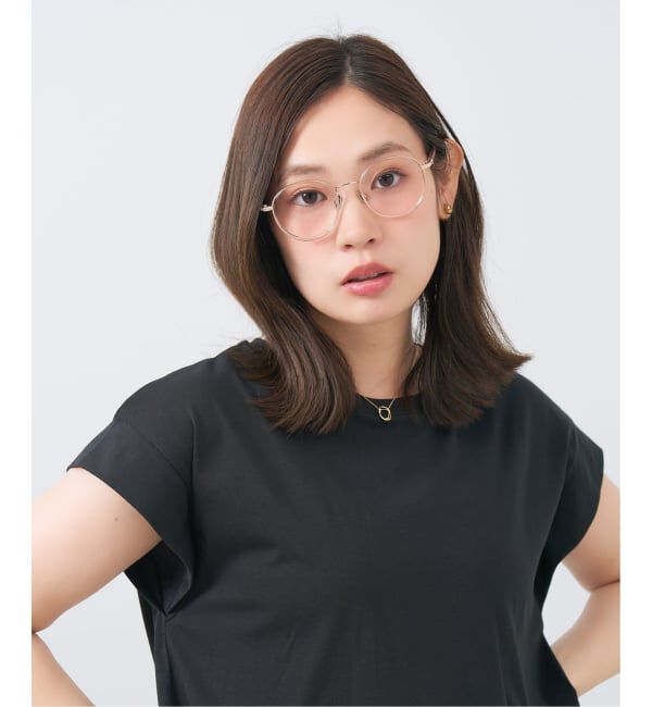  「Zoff｜UNITED ARROWS ユナイテッドアローズ  ボストン型 メガネ |  レンズ交換券付」|メガネ|ピンク